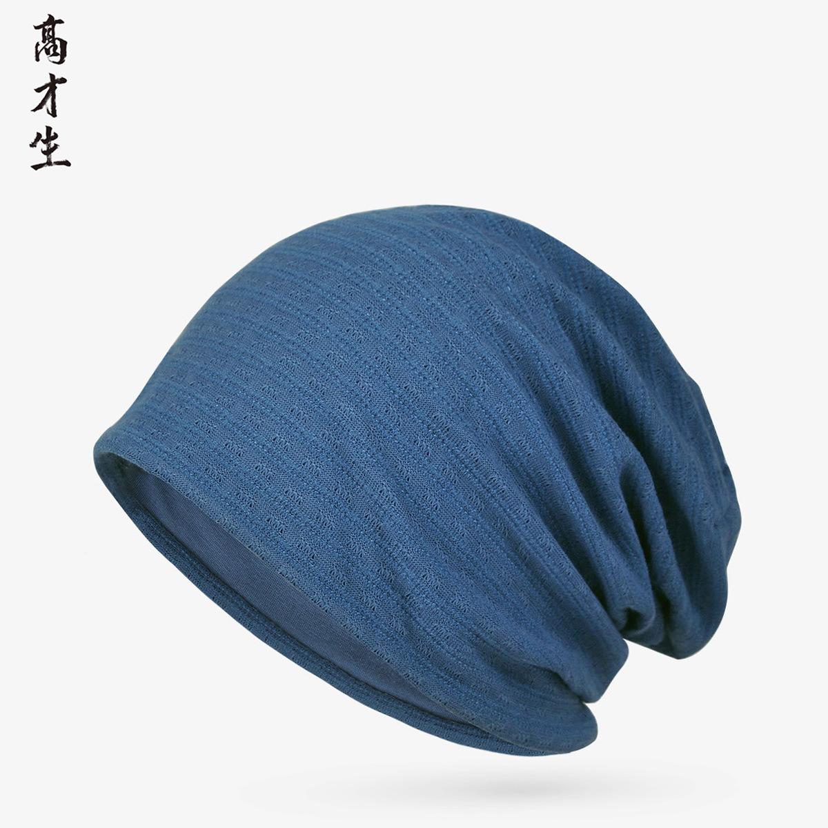 

Весенне-летний тонкий головной убор для занятий спортом на открытом воздухе, двухслойная впитывающая пот солнцезащитная сетчатая дышащая быстросохнущая кепка-пуловер Elastic/capped/mesh inner темно-синий