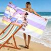 Leap Joy: Silhouettes Harmony beach towel Outdoor camping soft swim Absorbent bath towel Outdoor pool towel printing Comfort Fashion beach towel