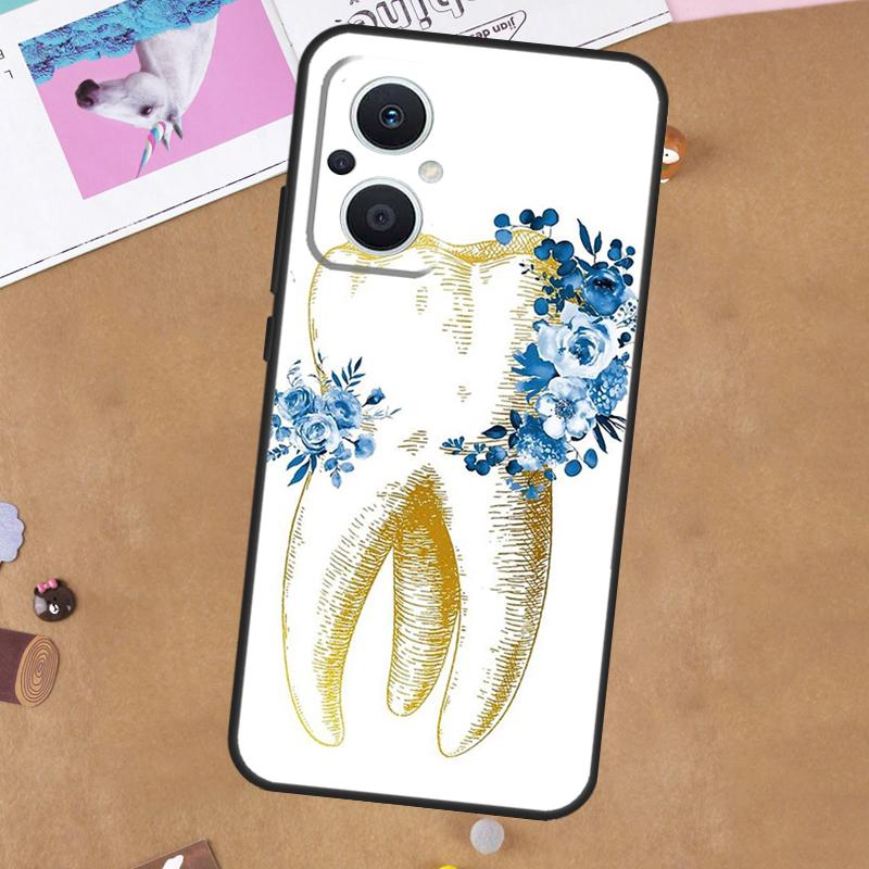 Human Tooth Anatomy Case For OPPO Reno 11 10 Pro 8 7 6 5 4 Lite 8T 5Z 4Z 11F OPPO Find X5 X6 Pro X2 Neo X3 Lite