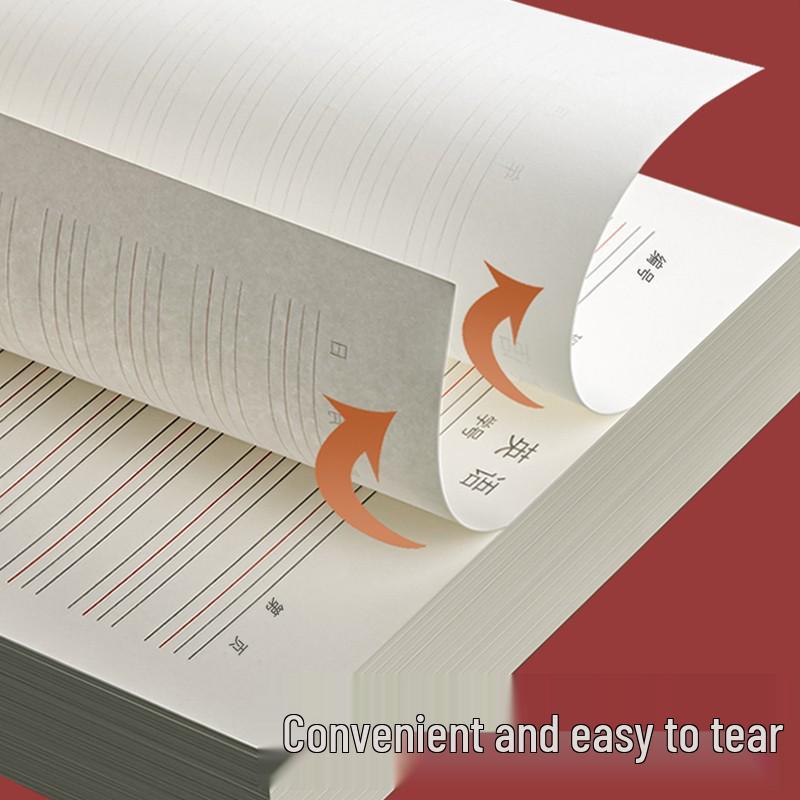 Large Student English Workbook: Thickened 16k Size with Four-Line, Three-Space Loose-Leaf Paper for English and Math Homework