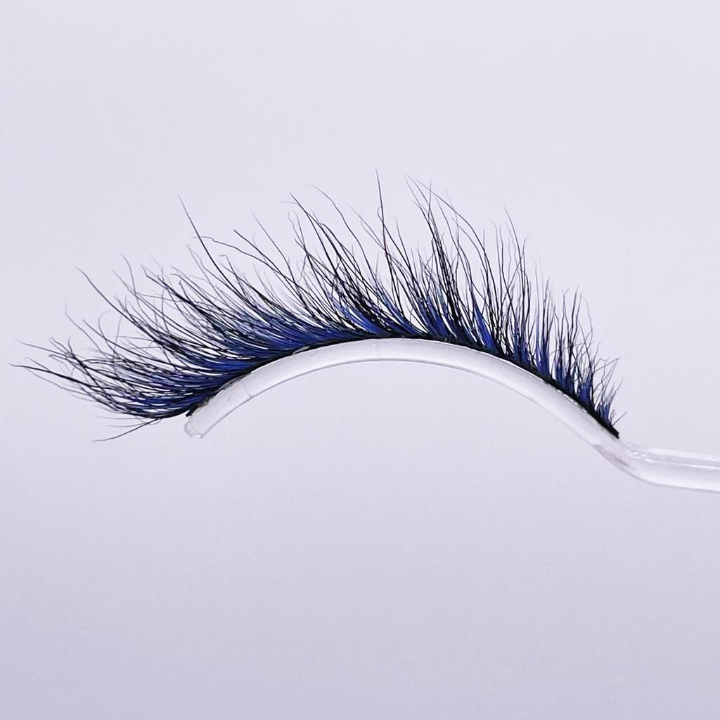 New Product Cat Eye Colored Mink Eyelashes European And American Eye Tail Lengthening Natural Eyelashes
