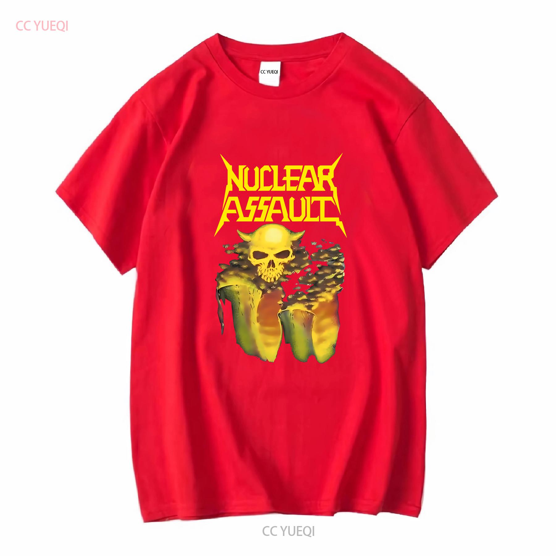 Nuclear Assault Survive unisex t shirt metal band cotton TE6128 long sleeves vintage Washed Comfortable graphic Unisex fashion S