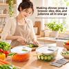 Large Capacity Veggie Cutter Potato Cucumber Slicer  For Onions Potatoes Carrots & Cucumbers