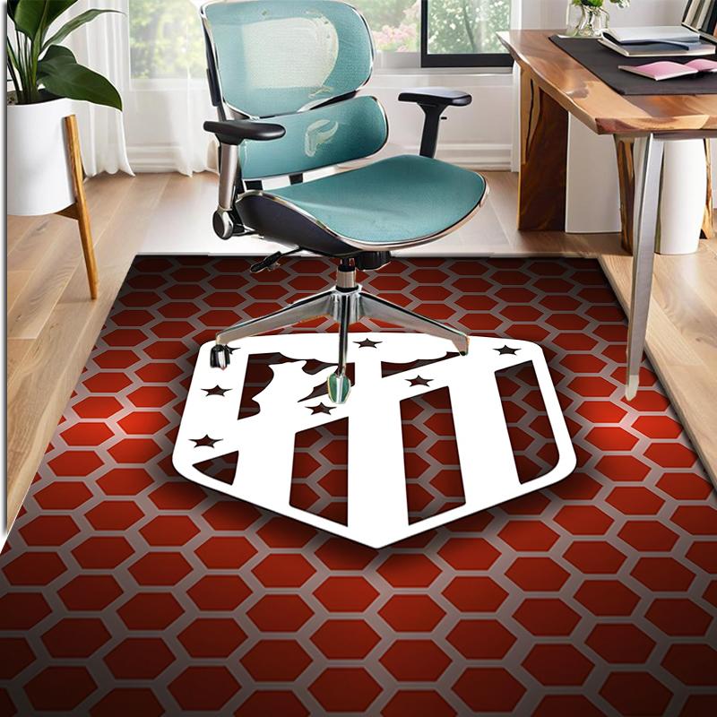 Football Club Pattern Rug, Indoor/Outdoor Mat, for Picnic, Gameroom, Bedroom, Office, Living Room, Home Decor Carpet, Birthday Gift