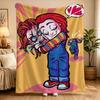 Play Chucky Slasher 1988 Warm Blanket  Picnic Plush Throw Blanket Fluffy Living Room Flannel Bedspread Sofa Bed Cover