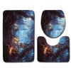 Halloween Bathroom Toilet Three-Piece Floor Mat Doormat Bathroom Carpet