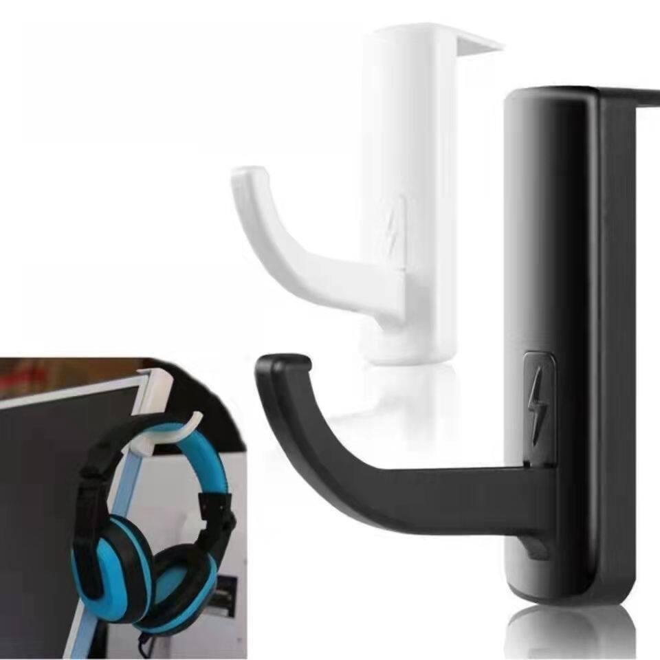 

Universal Adhesive Headphone Hook and Stand for Monitors Black hook x1