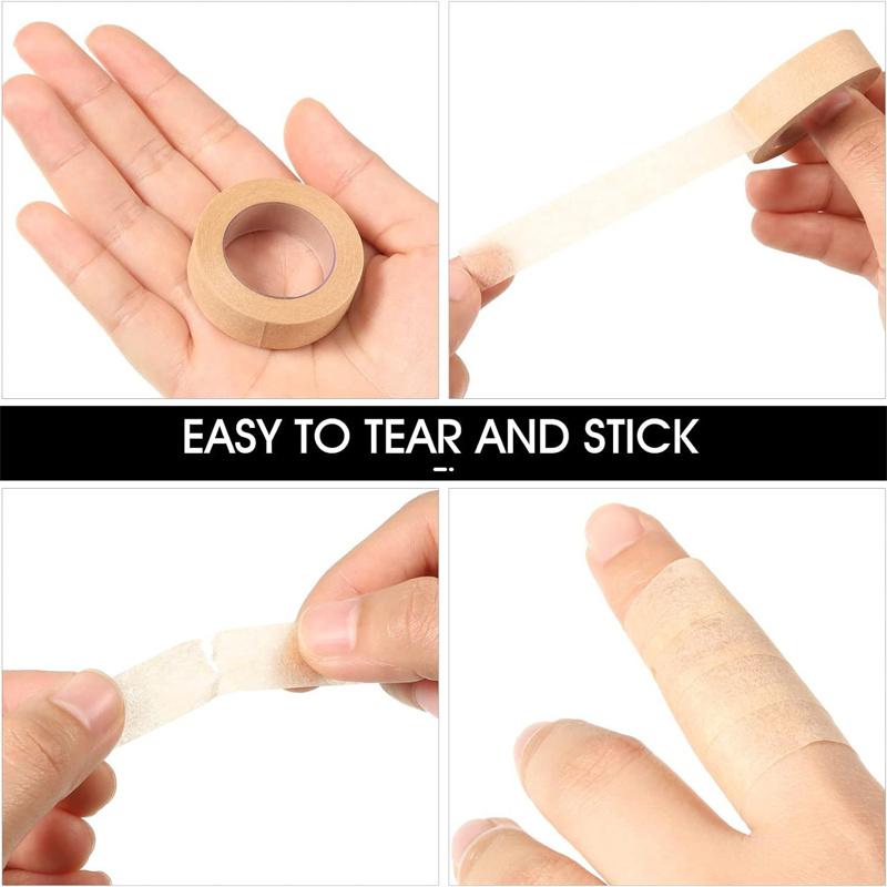 5/10/20PCS 9M*1.25CM Non-woven Skin Color Tape Eye False Lashes Patch Breathable Eyelash Extension Tapes Lint Eyelid Sticker
