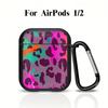 Purple Leopard Print Earphone Cases Cover Case For Airpods 2 1 Pro2 Pro3 3 4 Pro