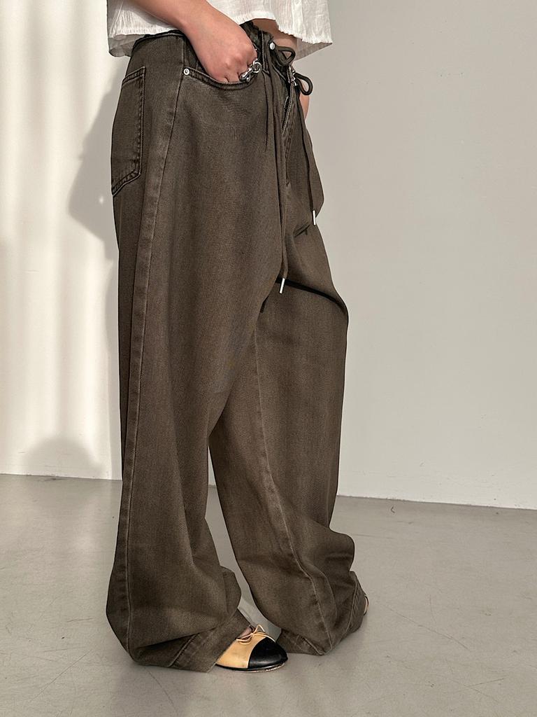 APOEM Stopper Wide Denim Pants (2C)