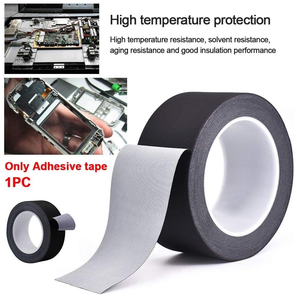 High Temperature Acetate Cloth Tape Insulating Flame Retardant Acetic Acid Adhesive Tape Black Electrical Insulation Tape Cables