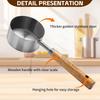 Multiple colors available Stainless steel measuring cup and spoon set with wooden handle Metric and American wooden handles High-quality