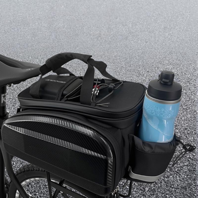 Durability Bike Carriers with Multiple Pockets Expandable Storage Cycling Gear for Mountain and Road Bikes