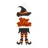 Spooky Witch Hat Pendant Scary Door Hanging Ornaments Halloween Witch Legs Pendant  Party Supplies