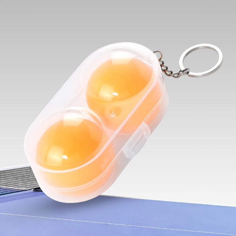 

Защитный бокс для настольного тенниса Двойной Портативный Бокс для хранения Настольный теннис Жесткий корпус Прозрачная пластиковая упаковка Товар в наличии