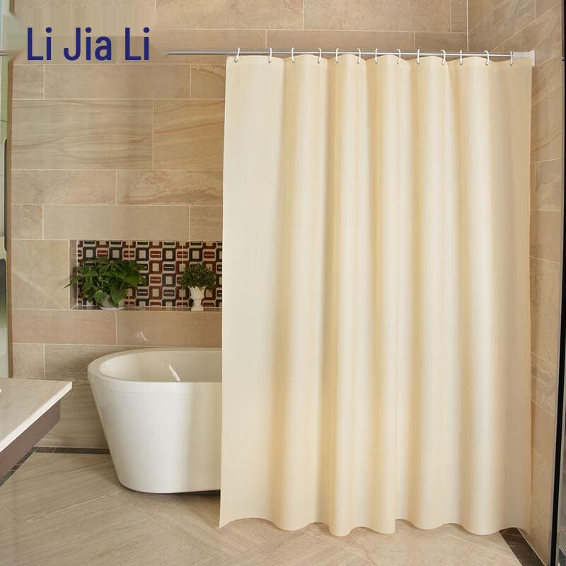 LIEI PEVA Waterproof Anti-Mold Shower Curtain