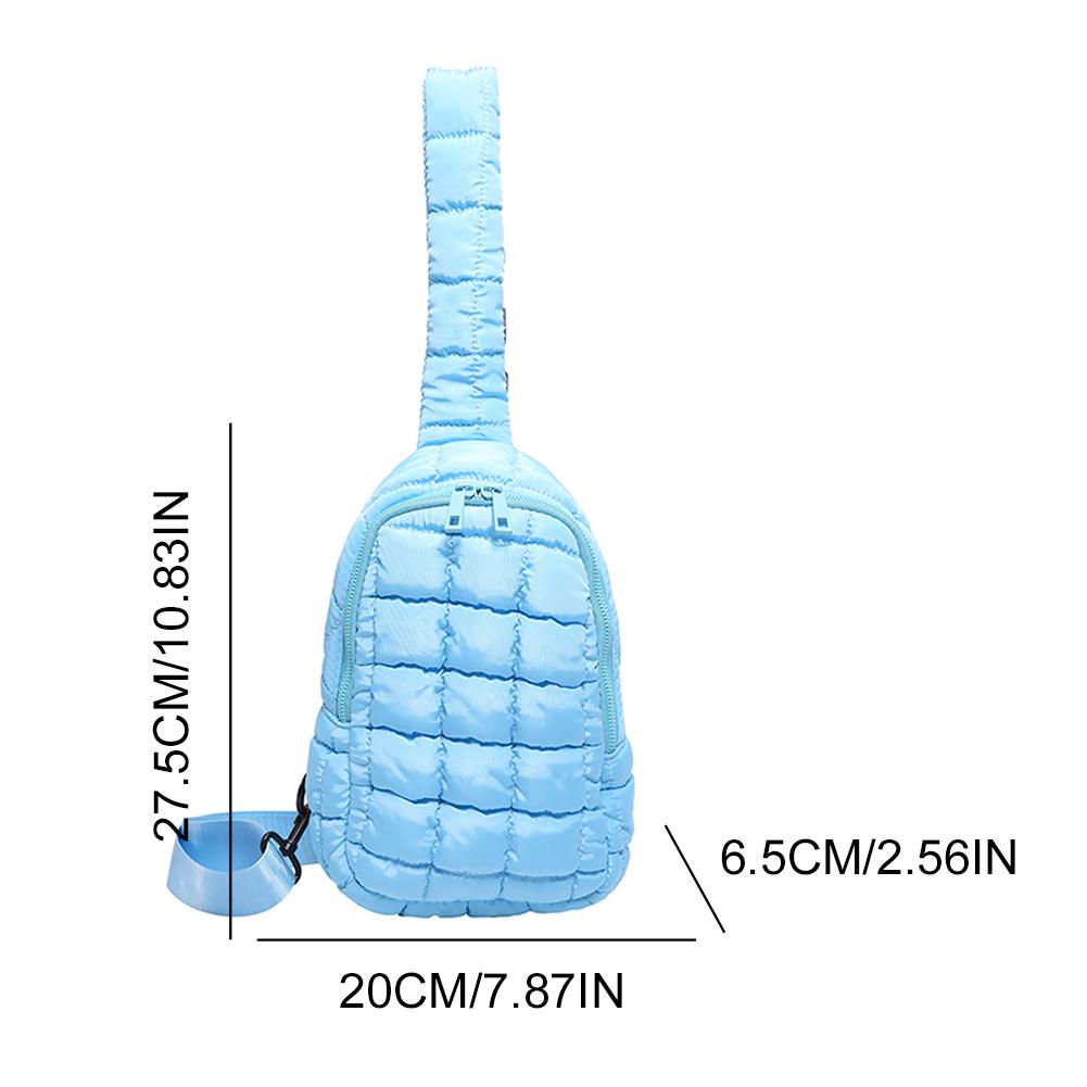 

New Quilted Chest Bag Women Fashion Cloud Shoulder Bag Puffer Sling Crossbody Bags Handbag Purses for Women Fanny Pack Hobo Bag