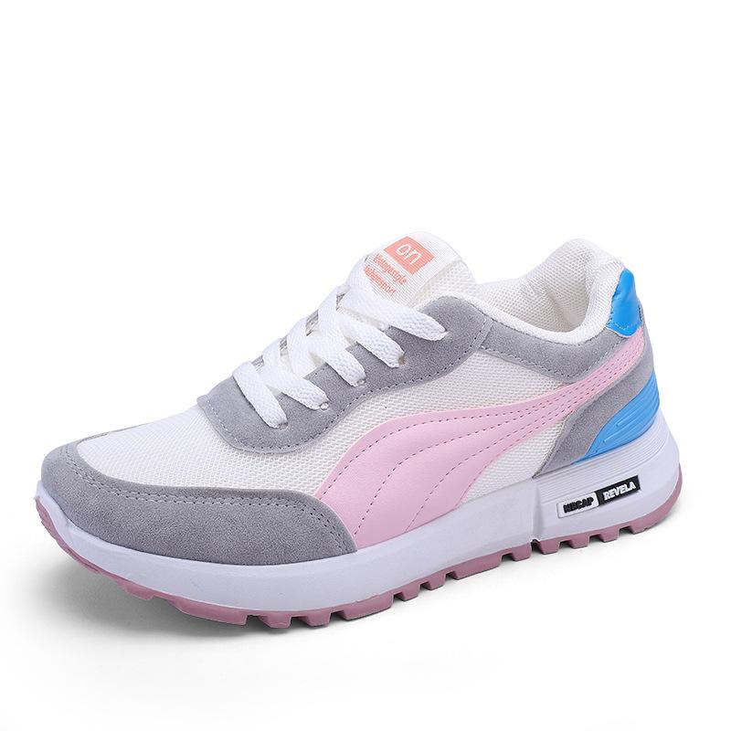 Новинка 2023 года, женская обувь, студенческая обувь на платформе с сетчатой ​​поверхностью, модная повседневная спортивная обувь, женская обувь 40