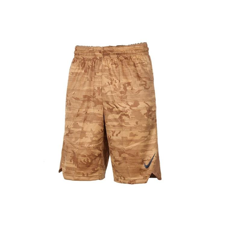 Nike Camouflage Basketball Sports Shorts Brown Men s 891766-722 S