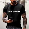 Fashionable Round Neck Short Sleeve Work Clothes Printed Tops For Mens Summer Tops