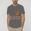 Be In The Backyard Funny T Shirt for Unisex 100 Cotton Funny TShirt O Neck Tee Shirt Short Sleeve Tops Party