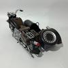 Vintage Motorcycle/Tricycle Model,Industrial Style Decor,Black and Golden Color,Desktop Ornament,Suitable for Home,Office,Garage,Handcrafted Metalwork