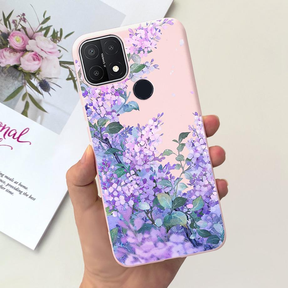 For Oppo A15 A15s Case Soft Silicone Phone Cases For OppoA15s A 15 s OppoA15 Cute Marble Moon Animals Back Cover Coque Capa Etui