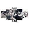 Kung Fu Master Martial Arts Inspiration Sports Motivation 5 Piece Five Panel Wall Canvas Print Modern Art Poster Home Decor Gift For Him Her