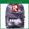 Roblox Pattern School Backpack With Starry Background And Large Capacity For Students