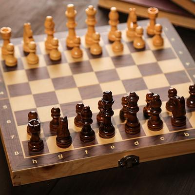29x29cm Large Chessboard Developing Strategic Thinking 3 In 1 Chess Chekers Backgammon No Toxic Wood Board Game for Boys Girls