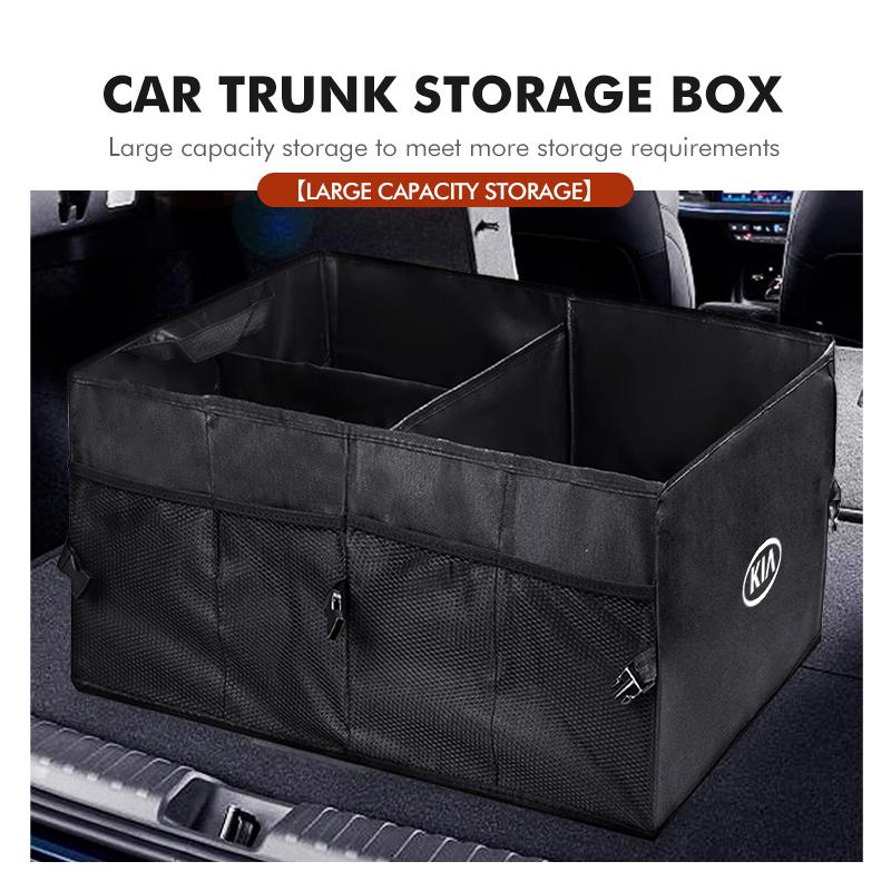 AEK1 Foldable Car Trunk Organizer Multifunctional Waterproof Storage Bag Accessories For KIA Stinger Optima Cerato Soul Venga Forte