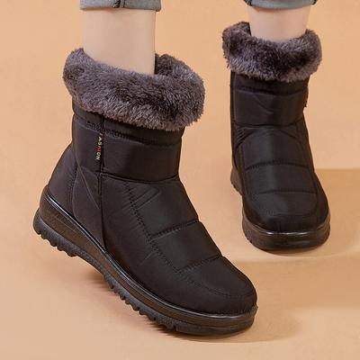 2024 Zimní Nové Nepromokavé Sněhule pro Ženy, Teplé a Lehké Plyšové Nadměrné Boty, Protiskluzové a Lehké Botines Mujer Invierno