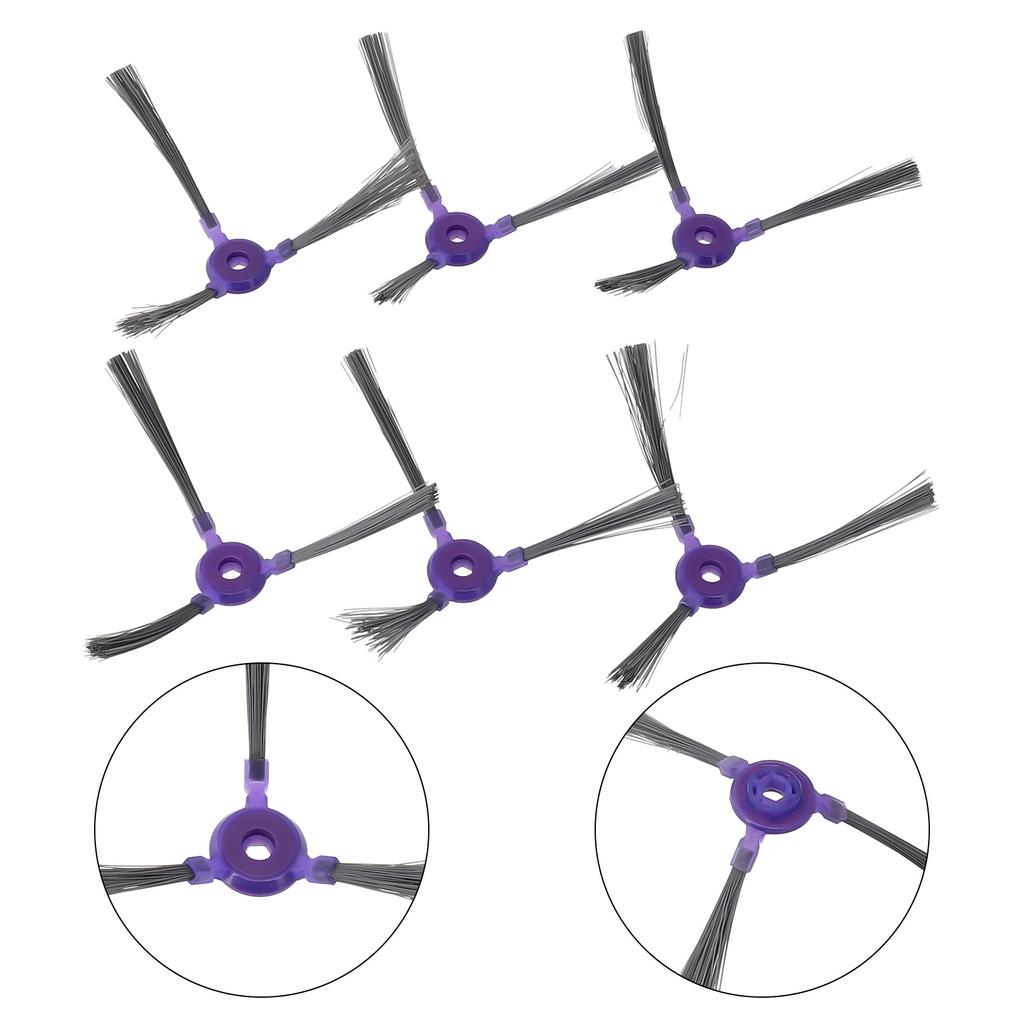 6 Pcs Side Brushes Vacuum Cleaner Brushes For Samsung Powerbot-E VR05R5050WK Replacement Or Spare Parts
