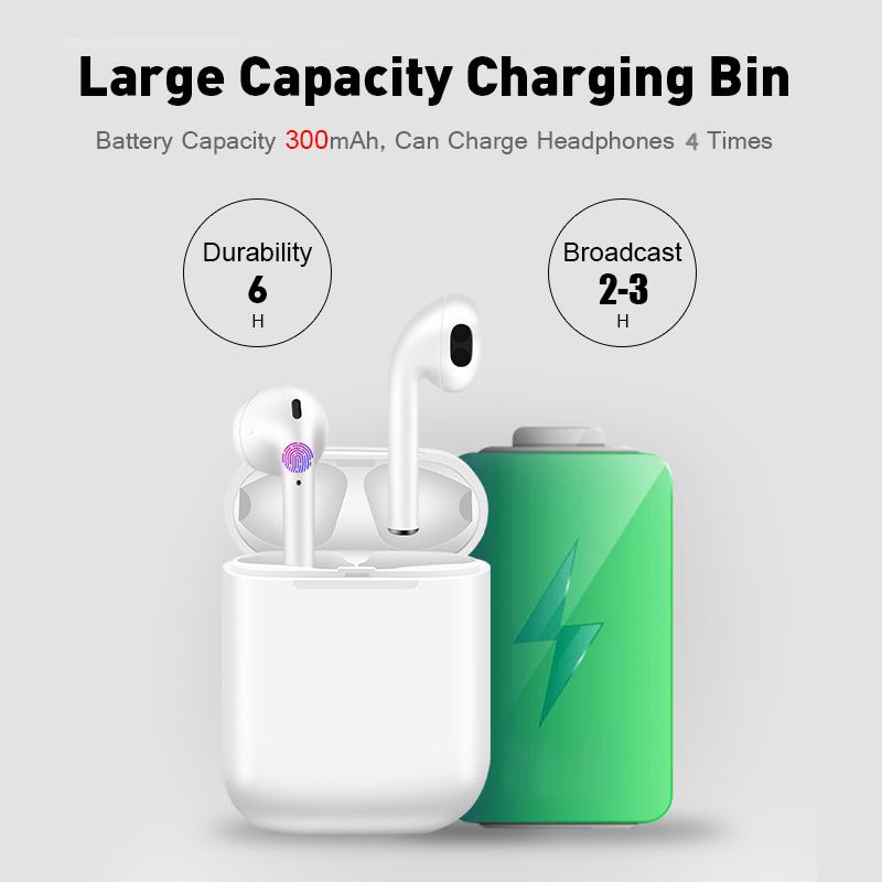 Buy Touch I12 Tws Mini Wireless Bluetooth Earphone In-Ear Bluetooth 5.0 ...