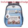 Capybara Cute Cartoon Pattern Children Large Capacity Backpack For School Use