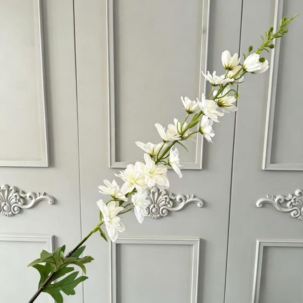 Long Stem Artificial Flowers Branch Silk Decorative Delphinium Branch Hyacinth Style Long Branches Wedding Flowers
