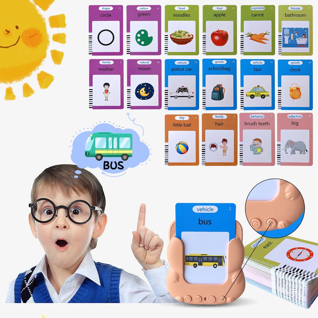 Non-Toxic English Flash Cards Children'S Educational Flash Card Machine Amazon Early Education Card Machine