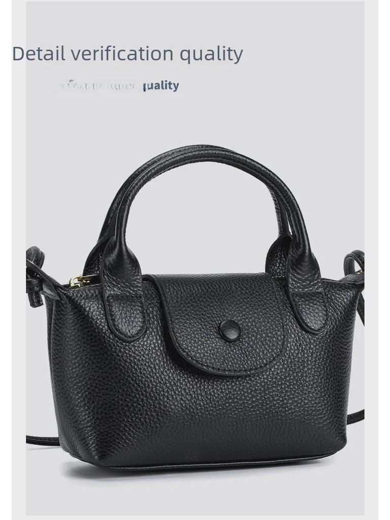Mini borsa a tracolla in vera pelle – Borsa a tracolla quadrata alla moda da donna