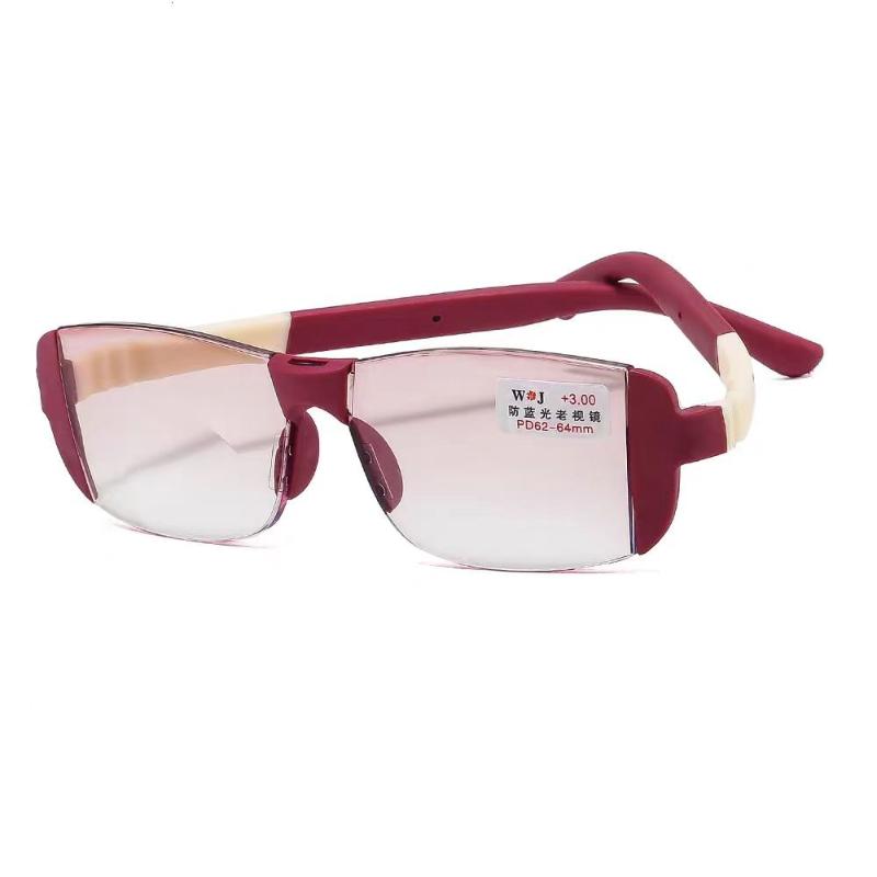 

Korean Fashionable Reading-purpose Glasses Men And Women Transparent Lens Half Glass Frame Presbyopic Eyewear 1.0 1.5 2.0 2.5 3.0 3.5 4.0 for Reader 3