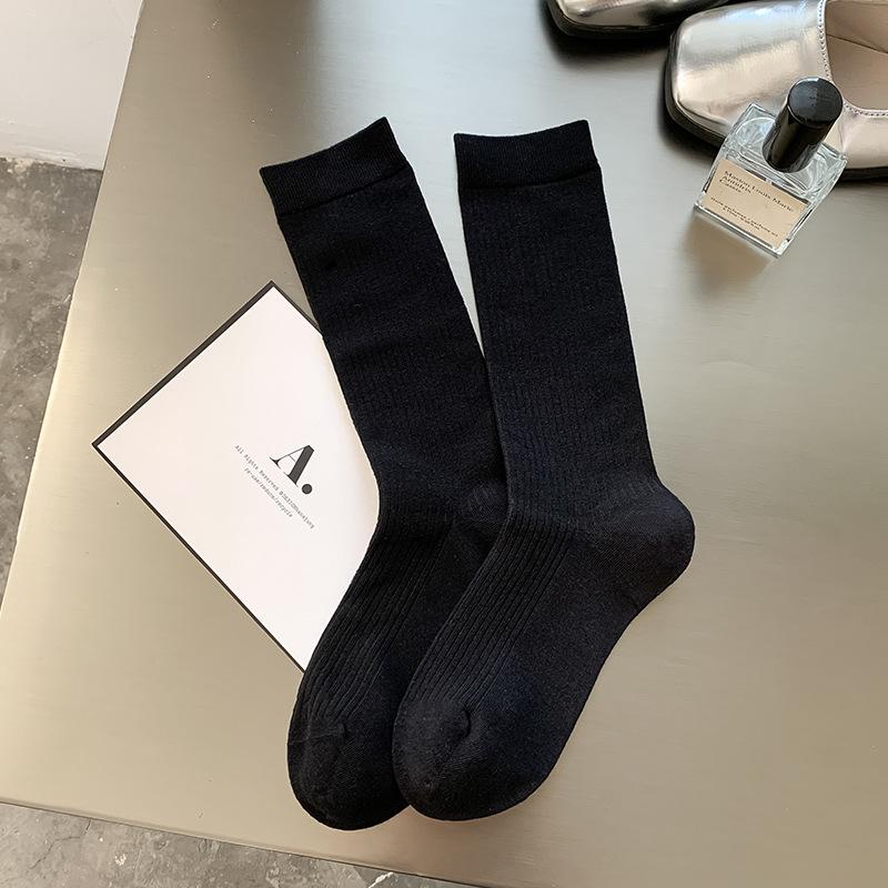 Female Autumn and Winter New Style All Kinds of Warm Boneless Tube Pile Cotton Socks