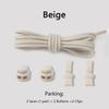 1 Pair No Tie Shoelaces Round Push The Spring Lock Sports Elastic Shoelace Suitable for All Shoes Lazy Laces Shoe Accessories