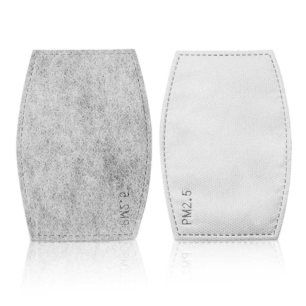 Buy 50Pcs PM2.5 Activated Carbon Filter Face Mask Breathing Insert