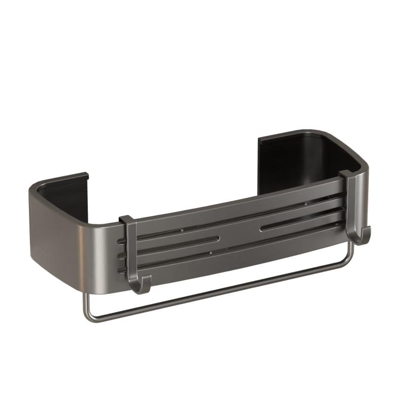 Xinfei No-Drill Space Aluminum Bathroom Storage Shelf