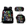 Alphabet Lore Buchstabe Legende Schülerrucksack Set 3-in-1 Umhängetasche Federmäppchen Große Kapazität Schultasche