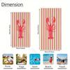 Crayfish Beach Towel Small To Large Quick-Drying Towel Suitable For Seaside Pool Sport Gym Yoga Home Towel For Sand Free