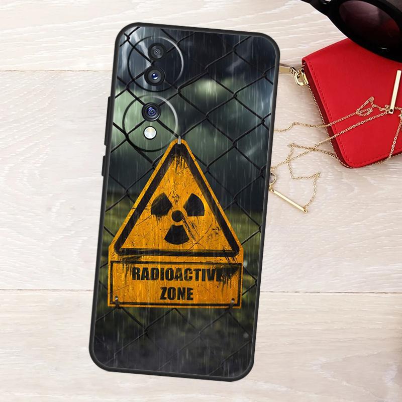 Nuclear Radiation Emblem Phone Case For Honor 90 70 50 Lite Magic 5 6 Pro X6 X7 X8 X9 X6a X7a X8a X9a X8b X9b Cover
