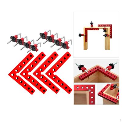 12 Pieces 90 Degree Clamp Corner Clamp, Aluminum Alloy ,L Shape Cabinet ,Right Angle for