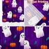 2D FLAT PRINTING 2pcs Curtains (Without Rod) Halloween Ghosts Scene Women is Day Festival Creative Curtains Polyester Curtains