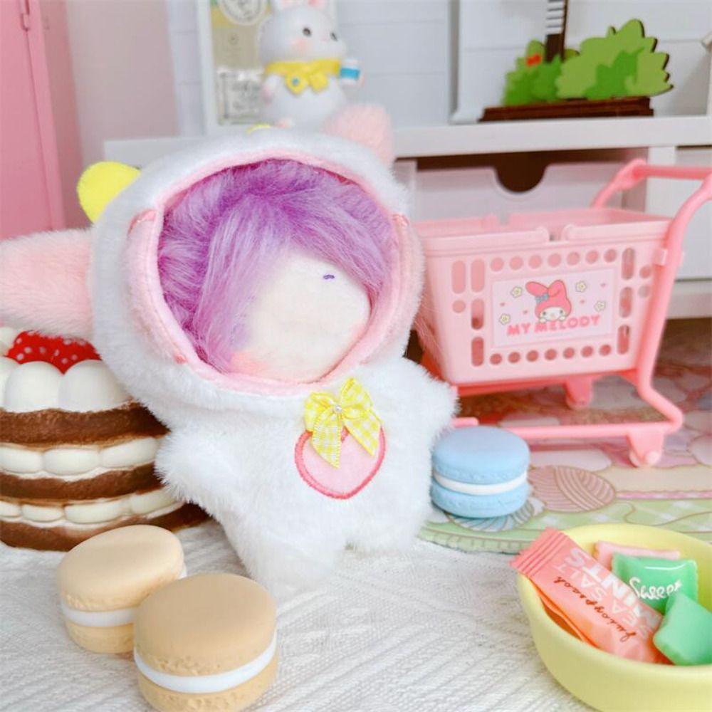 Multicolor Doll Clothes Plush Hairy One-piece Garment Cartoon Animal Jumpsuits  Stuffed Cotton Doll