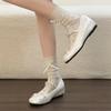 2026 New Spring Internal Elevation Women Mary Jane Shoes Fashion Crystal Shoes Ladies Elegant Butterfly-knot Dress Ballet Shoes
